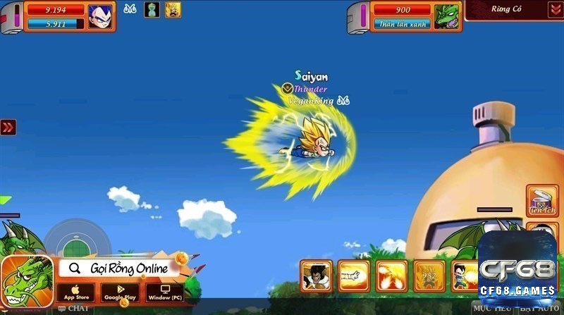Với lối chơi đa dạng anh em game thủ có thể bay lượn, chiến đấu với quái vật hoặc trò chuyện cùng bạn bè
