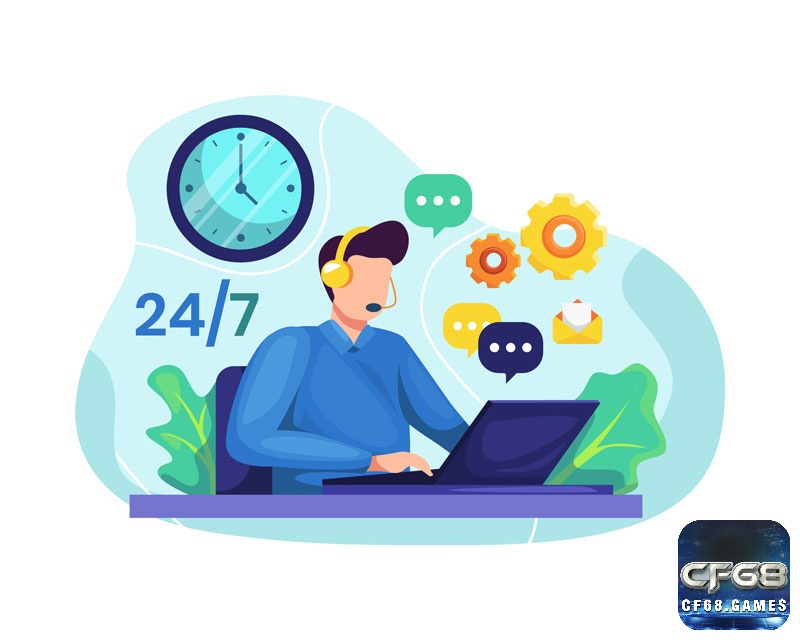 Hỗ trợ người chơi 24/7 nên anh em ngư thủ có thể yên tâm trải nghiệm mà không phải lo gặp phải vấn đề gì