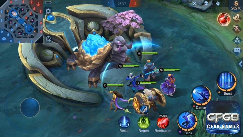 Mobile Legends có cộng đồng lớn, voice chat tiện, phù hợp cho team thích MOBA tốc độ cao