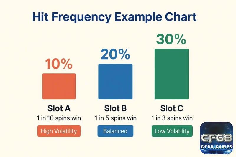 Hit frequency cao thường đi kèm độ biến động thấp