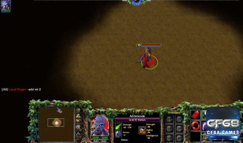 Warcraft III Reforged hero unit using abilities in battle
