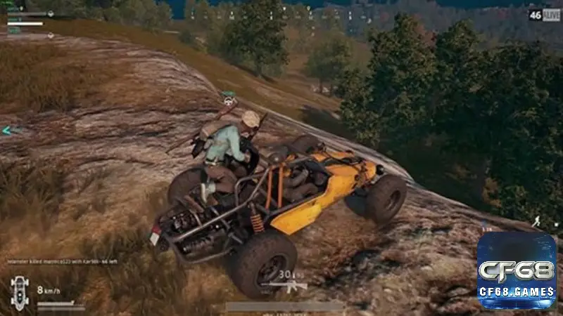 Xe trong PUBG được dùng để di chuyển vào vòng bo an toàn