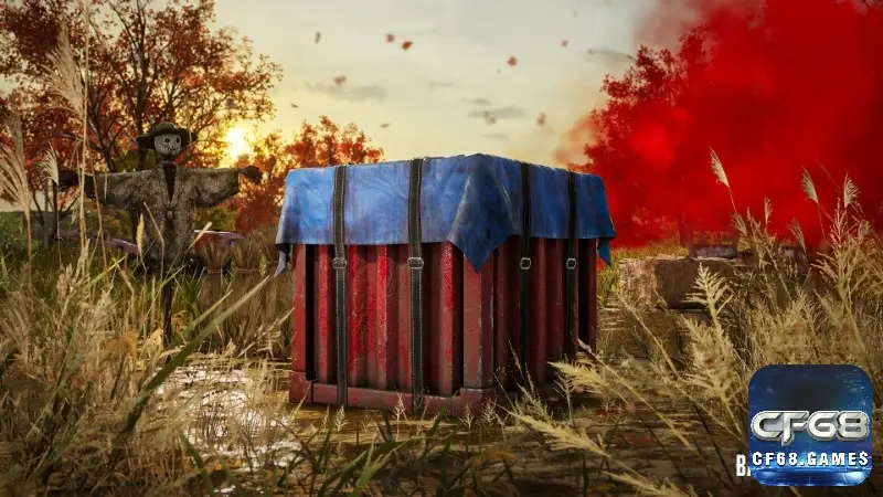 Hòm tiếp tế PUBG nằm giữa khu vực trống cần được quan sát kỹ