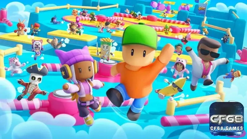 Stumble Guys game mobile chơi cùng bạn bè vượt chướng ngại vật vui nhộn
